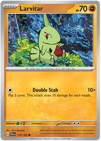 Pokemon Scarlet & Violet Paldea Evolved Larvitar Card