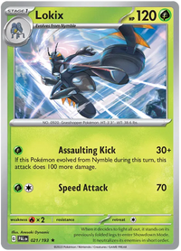 Pokemon Scarlet & Violet Paldea Evolved Lokix Card