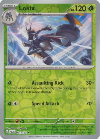 Pokemon Scarlet & Violet Paldea Evolved Lokix Reverse Holo Card