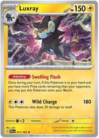 Pokemon Scarlet & Violet Paldea Evolved Luxray Card