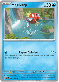 Pokemon Scarlet & Violet Paldea Evolved Magikarp Card