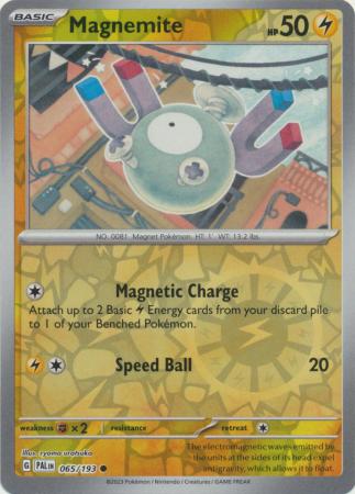 Pokemon Scarlet & Violet Paldea Evolved Magnemite Card Reverse Holo