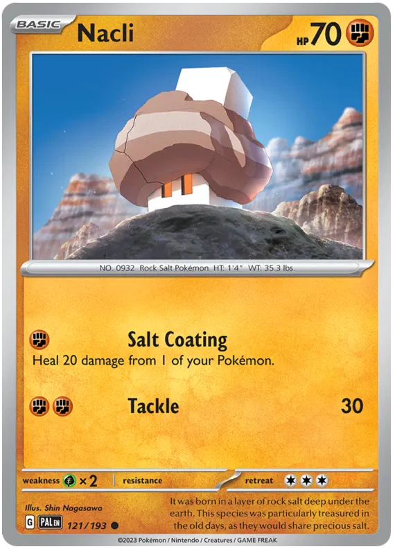 Pokemon Scarlet & Violet Paldea Evolved Nacli Card #121