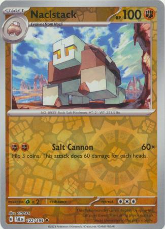Pokemon Scarlet & Violet Paldea Evolved Naclstack Card Reverse Holo