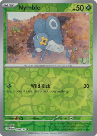 Pokemon Scarlet & Violet Paldea Evolved Nymble Reverse Holo Card
