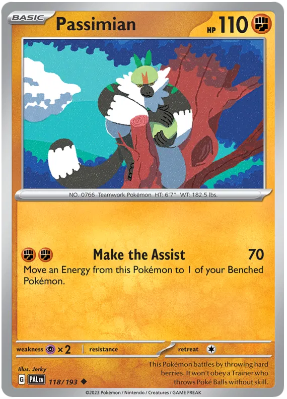 Pokemon Scarlet & Violet Paldea Evolved Passimian Card