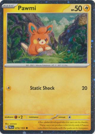 Pokemon Scarlet & Violet Paldea Evolved Pawmi Card Holo (PROMO)