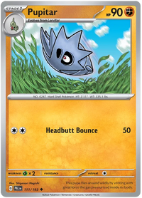 Pokemon Scarlet & Violet Paldea Evolved Pupitar Card Reverse Holo