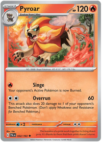 Pokemon Scarlet & Violet Paldea Evolved Pyroar Card