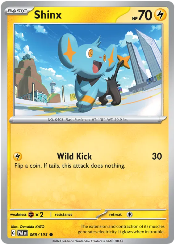 Pokemon Scarlet & Violet Paldea Evolved Shinx Card