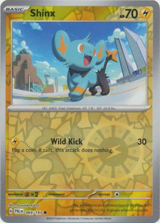 Pokemon Scarlet & Violet Paldea Evolved Shinx Card Reverse Holo