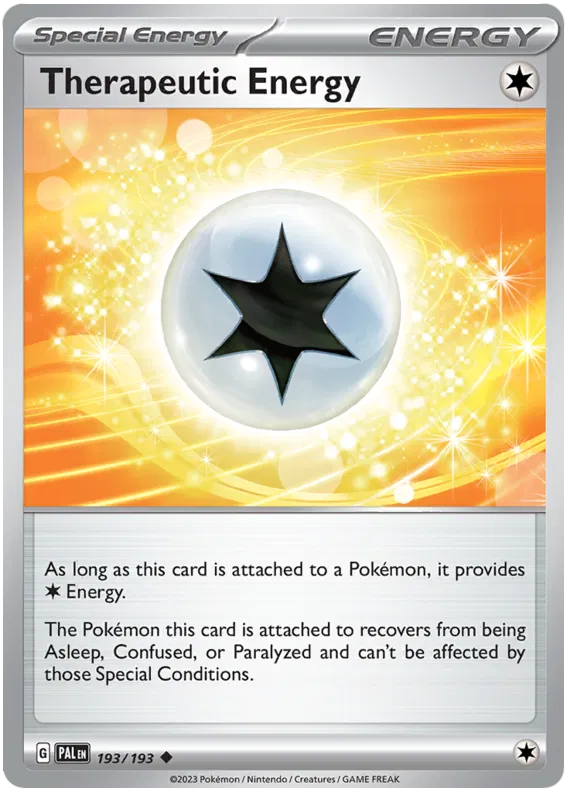 Pokemon Scarlet & Violet Paldea Evolved Therapeutic Energy Card