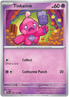 Pokemon Scarlet & Violet Paldea Evolved Tinkatink Card