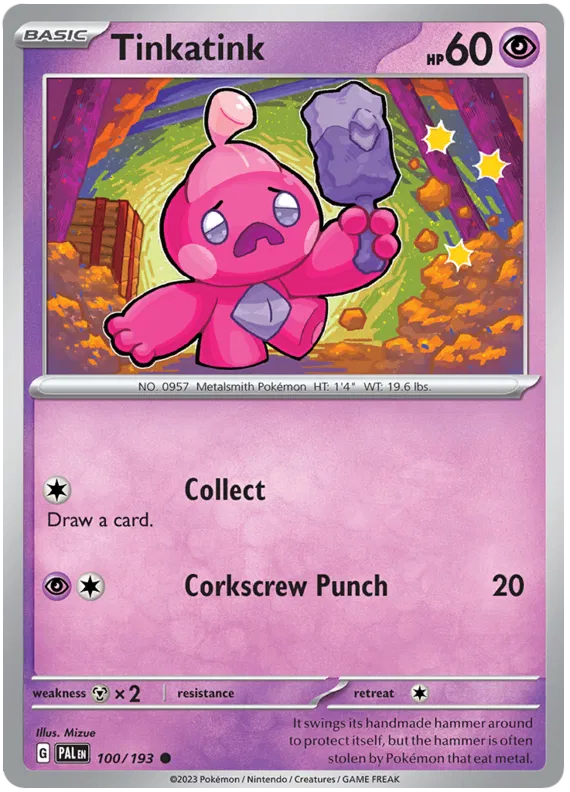 Pokemon Scarlet & Violet Paldea Evolved Tinkatink Card