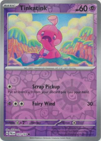 Pokemon Scarlet & Violet Paldea Evolved Tinkatink Card #101 Reverse Holo