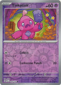 Pokemon Scarlet & Violet Paldea Evolved Tinkatink Card Reverse Holo