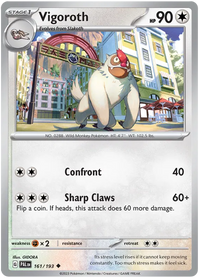 Pokemon Scarlet & Violet Paldea Evolved Vigoroth Card