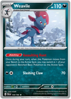 Pokemon Scarlet & Violet Paldea Evolved Weavile Card