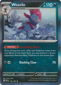 Pokemon Scarlet & Violet Paldea Evolved Weavile Card Holo