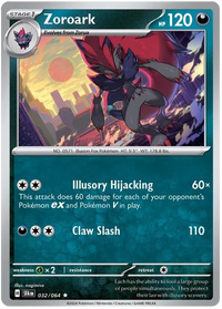 Pokemon Scarlet & Violet Shrouded Fable Zoroark Card
