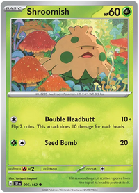 Pokemon Scarlet & Violet Temporal Forces Shroomish Card