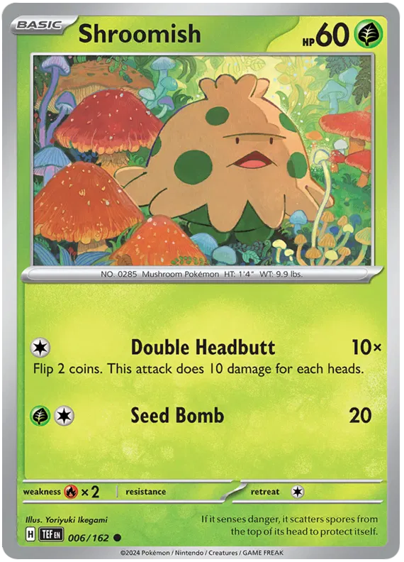 Pokemon Scarlet & Violet Temporal Forces Shroomish Card