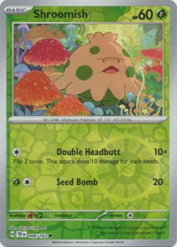 Pokemon Scarlet & Violet Temporal Forces Shroomish Card reverse