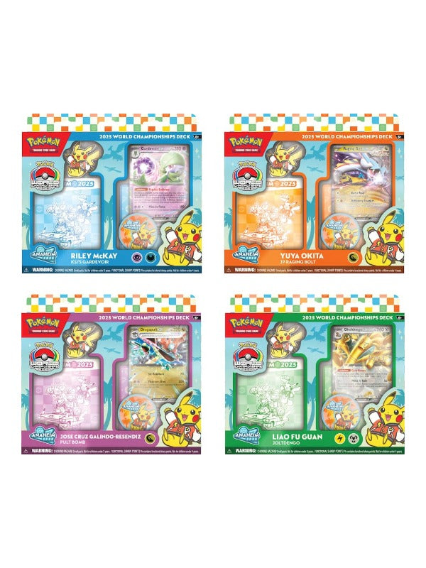 Pokemon TCG World Championship Decks 2025 (Set of 4)
