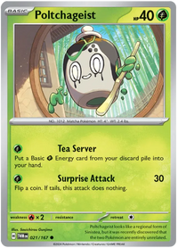 [Collector Troves] Pokemon Scarlet & Violet Twilight Masquerade Poltchageist Card (#021)