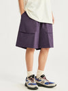 Purple Lightweight Shorts with Large Pockets 3