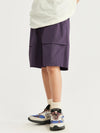 Purple Lightweight Shorts with Large Pockets 4