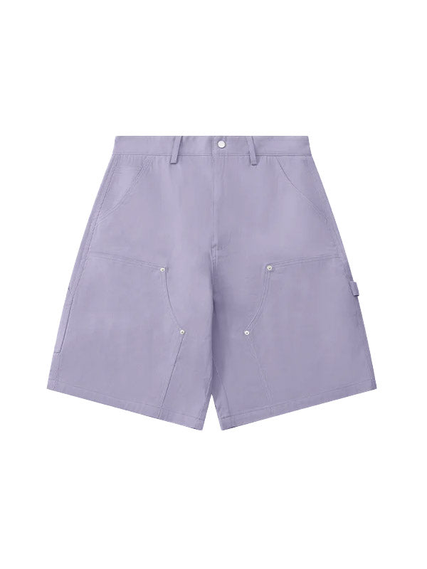 Purple Multi Pockets Cargo Shorts