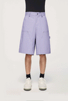 Purple Multi Pockets Cargo Shorts 2