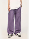 Purple Straight Leg Cargo Pants 4