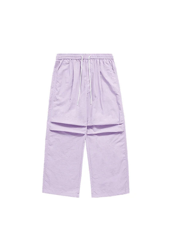 Purple Water Repellent Parachute Pants