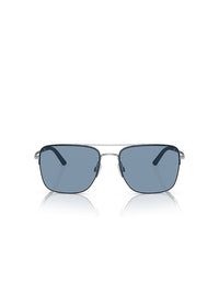 Oliver Peoples Roger Federer R-2 Sunglasses in Blue Ash/Brushed Silver Marine Color 2