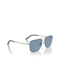 Oliver Peoples Roger Federer R-2 Sunglasses in Blue Ash/Brushed Silver Marine Color 3