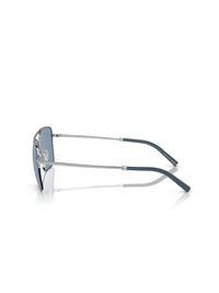 Oliver Peoples Roger Federer R-2 Sunglasses in Blue Ash/Brushed Silver Marine Color 4