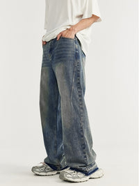 Raw Hem Wide Leg Jeans 4