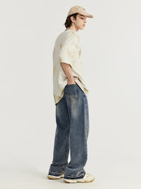 Raw Hem Wide Leg Jeans 9