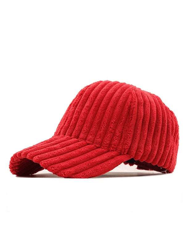 Red Corduroy Cap