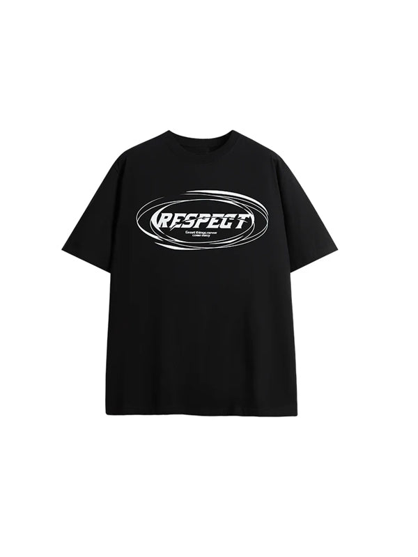 Respect T-Shirt in Black Color