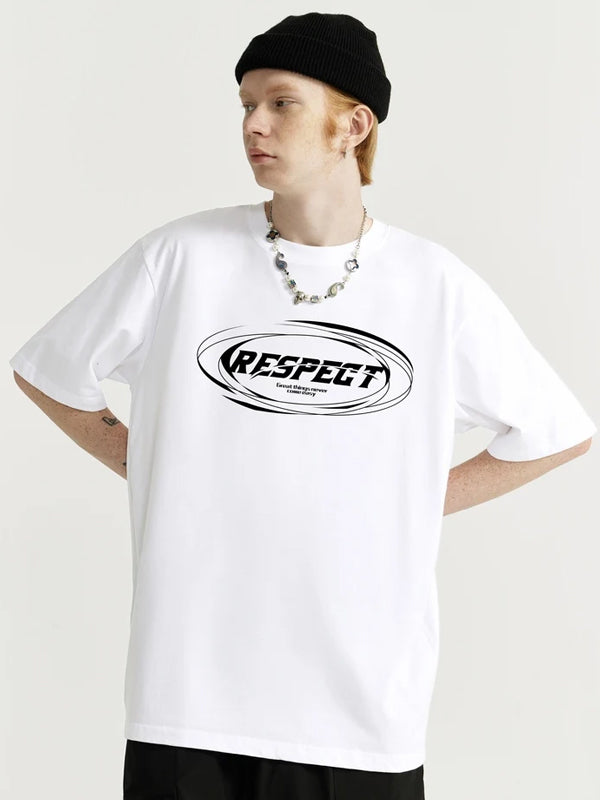 Respect T-Shirt in White Color 3