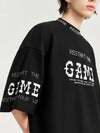 Restart The Game T-Shirt in Black Color 6