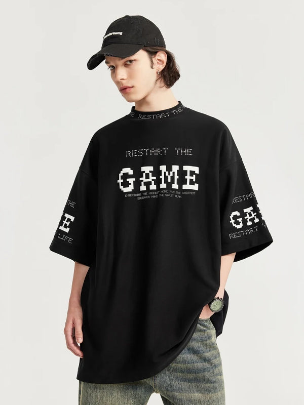 Restart The Game T-Shirt in Black Color 7