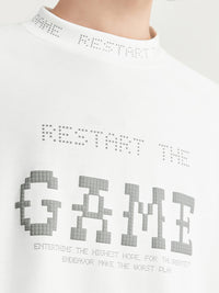 Restart The Game T-Shirt in White Color 4