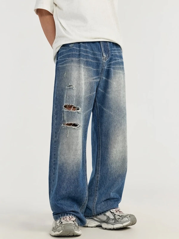 Ripped Wide Leg Jeans 7