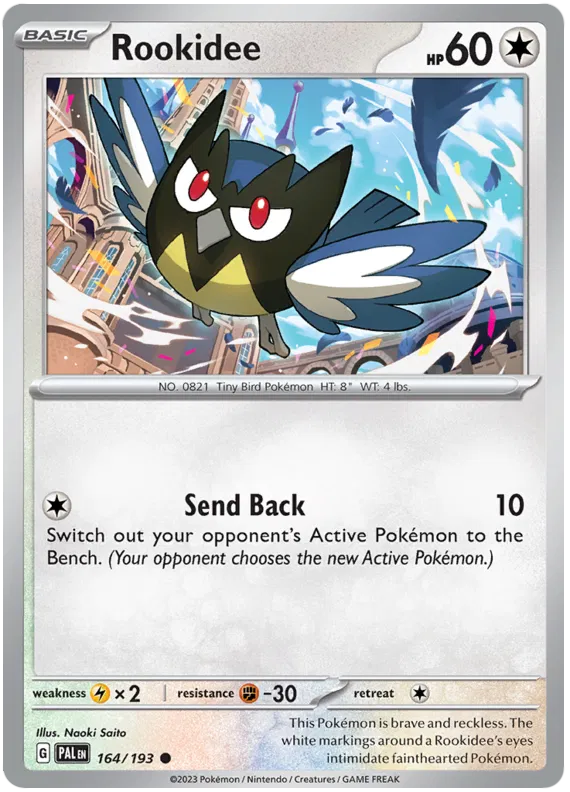 Pokemon Scarlet & Violet Paldea Evolved Rookidee Card