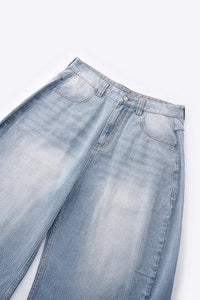Machete Bamboo-Knit Curved Hem Jeans