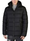 Save The Duck Boris Hooded Puffer Jacket in Black Color 3